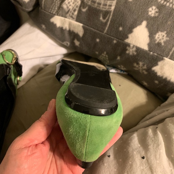 Gucci green and patten leather, bamboo flats - Picture 5 of 5